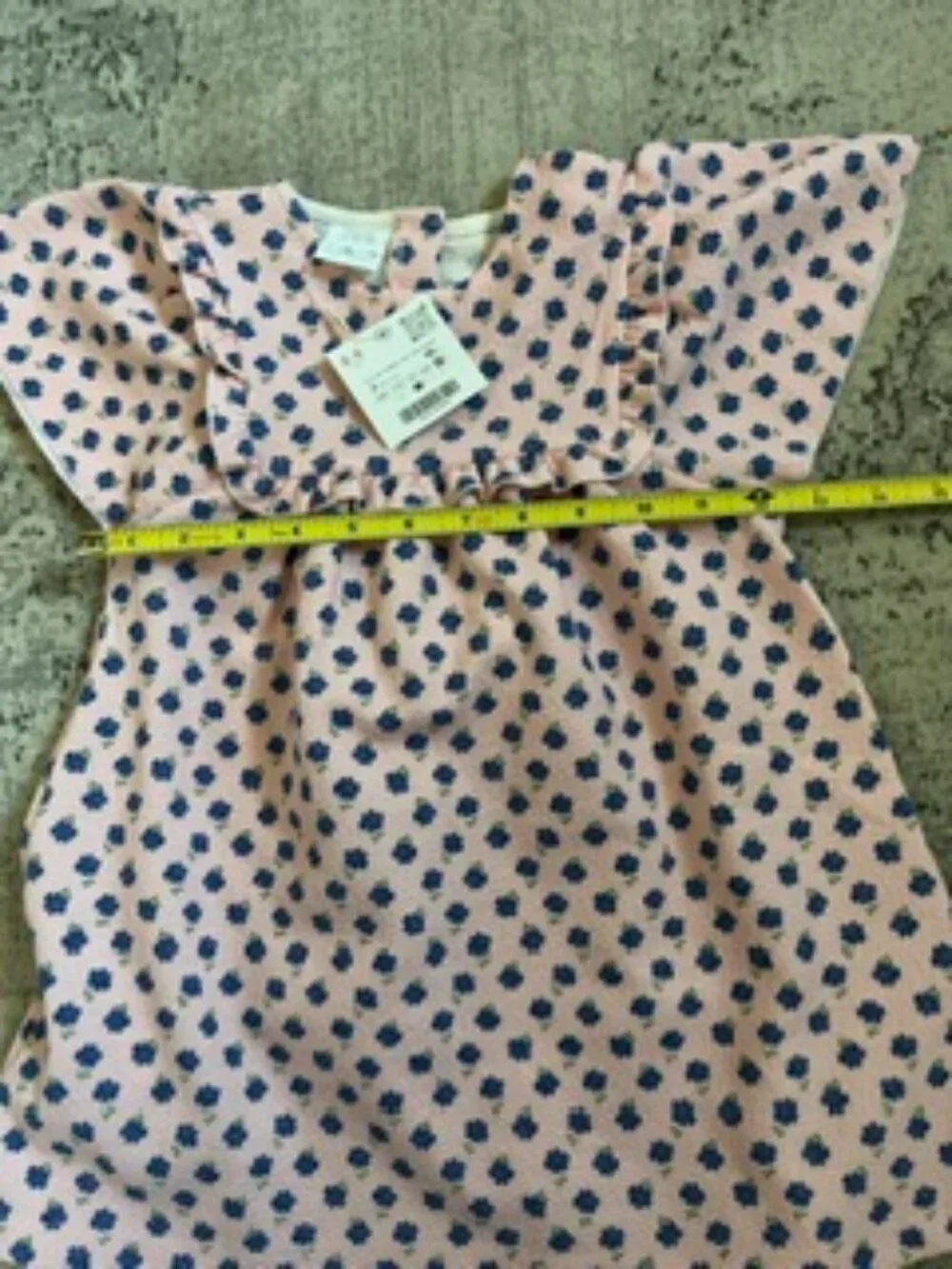 🧡3/$15 NWT Zara Pink Blue Floral Dress Girls 3